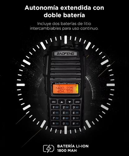 Handy Baofeng A-58 Bi-Banda 5w 128CH Hasta 12km + 2 Baterías y Manos Libres - 3