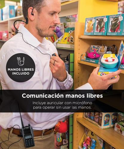 Handy Baofeng A-58 Bi-Banda 5w 128CH Hasta 12km + 2 Baterías y Manos Libres - 4