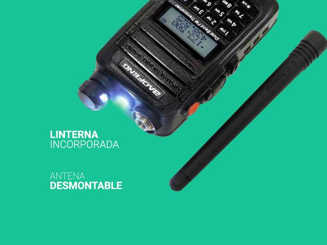 Handy Baofeng UV-6RA Kit Bi-Banda 128CH Hasta 10km + 2 Baterías y Manos Libres - 3