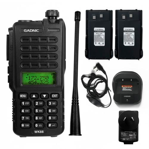 Handy Gadnic WK88 Bi-Banda 10w 128CH Hasta 12km  2 Baterías y Manos Libres - 0