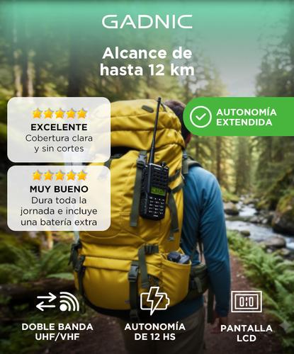 Handy Gadnic WK88 Bi-Banda 10w 128CH Hasta 12km  2 Baterías y Manos Libres - 1
