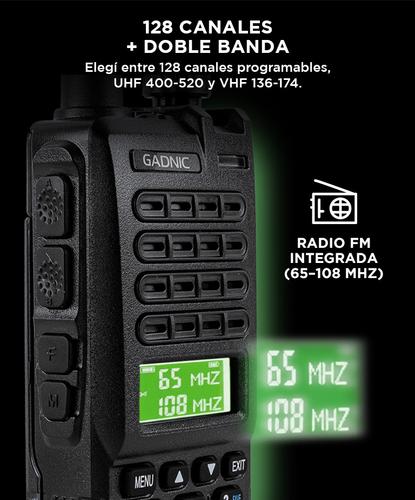 Handy Gadnic WK88 Bi-Banda 10w 128CH Hasta 12km  2 Baterías y Manos Libres - 2