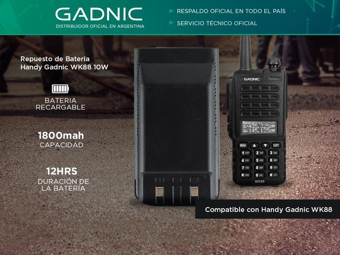 Bateria Handy Gadnic WK88 10W  - 1