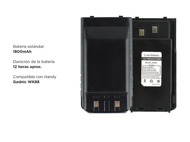 Bateria Handy Gadnic WK88 10W  - 2