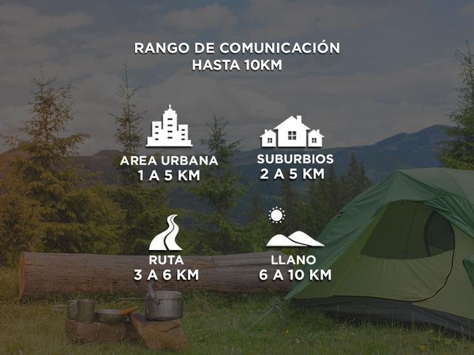 Kit x 6 Handy Gadnic WK99U 5w 16CH UHF Hasta 10km - 3