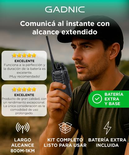 Handy Gadnic WK99U 5w 16CH UHF Hasta 10km  Manos Libres - 1