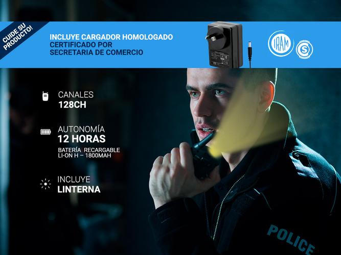 Handy Gadnic WK66 Profesional Kit x2 Bi-Banda 8w Hasta 12km + 4 Baterías y 2 Manos Libres - 2