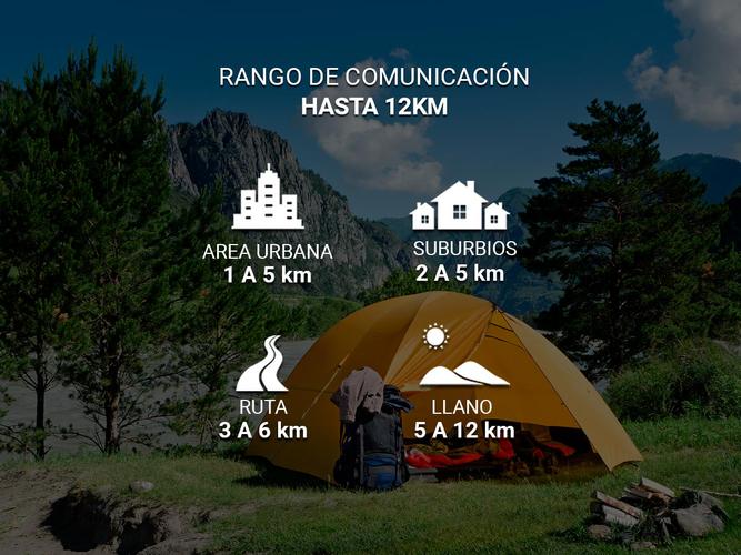 Handy Gadnic WK66 Profesional Kit x2 Bi-Banda 8w Hasta 12km + 4 Baterías y 2 Manos Libres - 3
