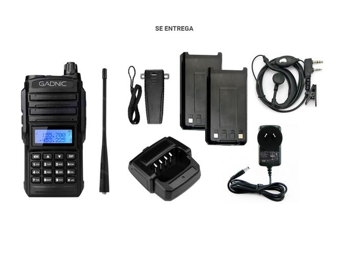 Handy Gadnic WK66 Profesional Bi-Banda 8w Hasta 12km + 2 Baterías y Manos Libres - 5