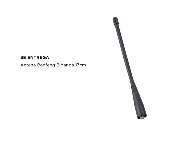 Antena Baofeng 17cm SMA-F Bi-Banda UHF/VHF - 3