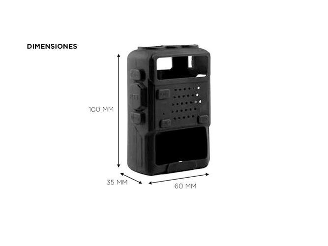 Funda Protectora De Silicona Para Handy Baofeng Original Anti Golpe Resistente - 2