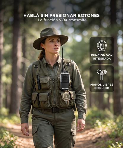 Handy Baofeng KS-305 Profesional 5w Hasta 10km + 2 Baterías y Manos Libres - 3
