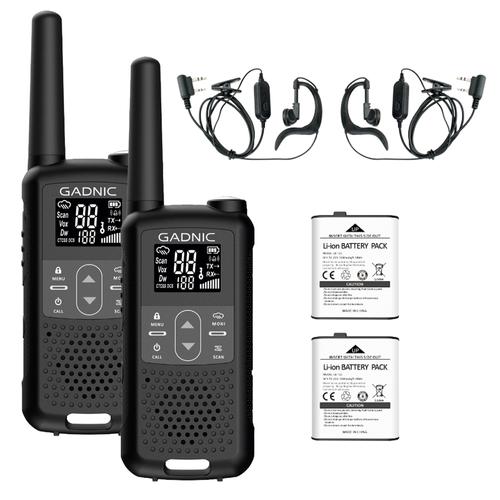 Handy Gadnic WK5200 Kit x2 22CH UHF Display USB C + Manos Libres - 0