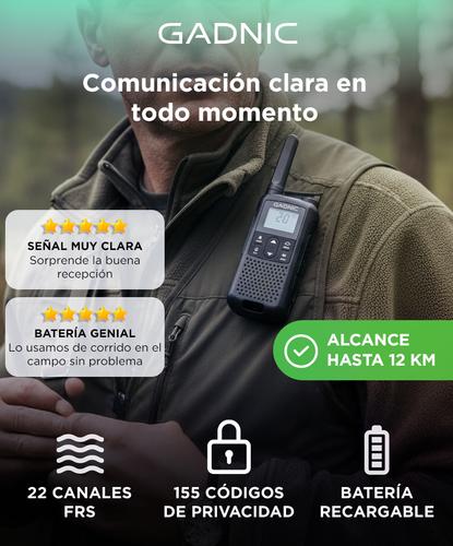 Handy Gadnic WK5200 Kit x2 22CH UHF Display USB C + Manos Libres - 1