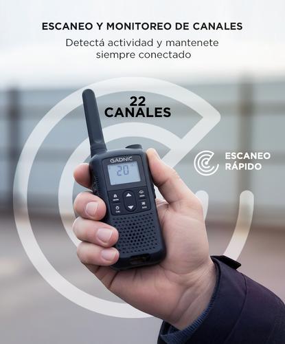 Handy Gadnic WK5200 Kit x2 22CH UHF Display USB C + Manos Libres - 3