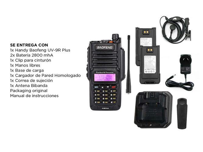 Handy Baofeng UV-9R Plus Radio Bidireccional Hasta 15 KM - 5