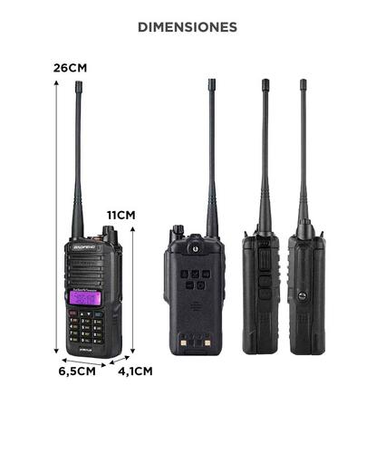 Handy Baofeng UV-9R Plus Radio Bidireccional Hasta 15 KM - 5