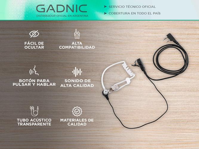 Micrófono De Seguridad Gadnic Auricular Manos Libres PTT - 1