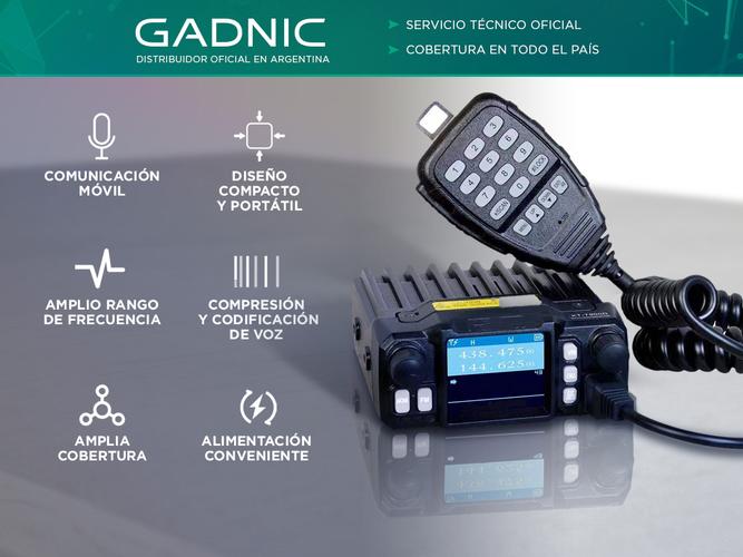 Radio Móvil Gadnic RBG-200CH Doble Banda 25w 200ch VHF  UHF - 1