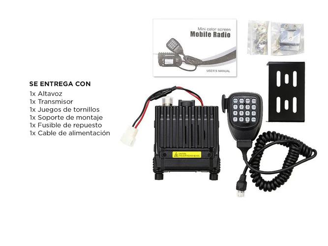 Radio Móvil Gadnic RBG-200CH Doble Banda 25w 200ch VHF  UHF - 5
