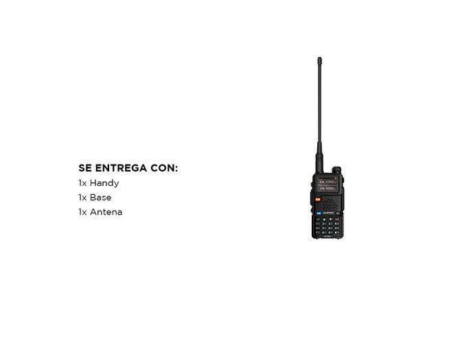 Handy Baofeng UV-5RH 10w 999 Canales USB C - 5