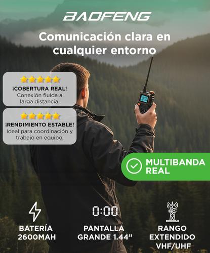 Handy Baofeng Radio FM 76-108MHz Batería Manos Libres - 1
