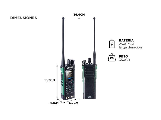 Handy Baofeng UV-32 Receptor Multi Banda 10W - 5