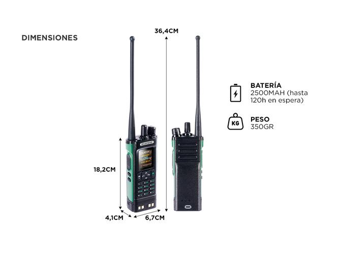 Handy Baofeng DM-32UV Doble Banda Digital y Analógico - 5