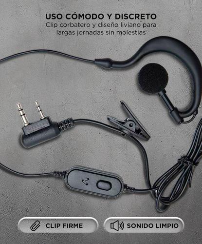 Auricular Corbatero Baofeng Manos Libres Clip  - 2