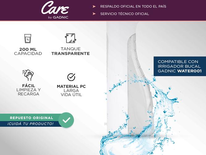 Repuesto Genuino para WATER001 Gadnic W1T 200 ML - 1