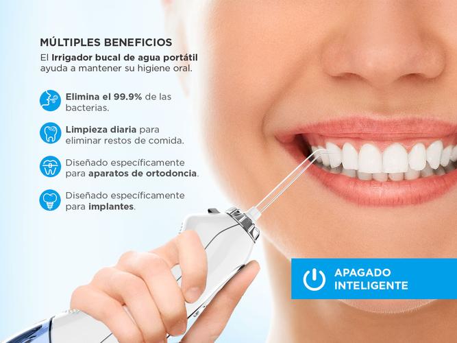 Irrigador Bucal Ducha Dental Gadnic XB6 Recargable Salud - 2