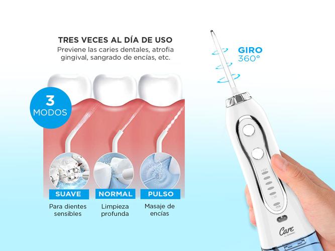 Irrigador Bucal Ducha Dental Gadnic XB6 Recargable Salud - 3