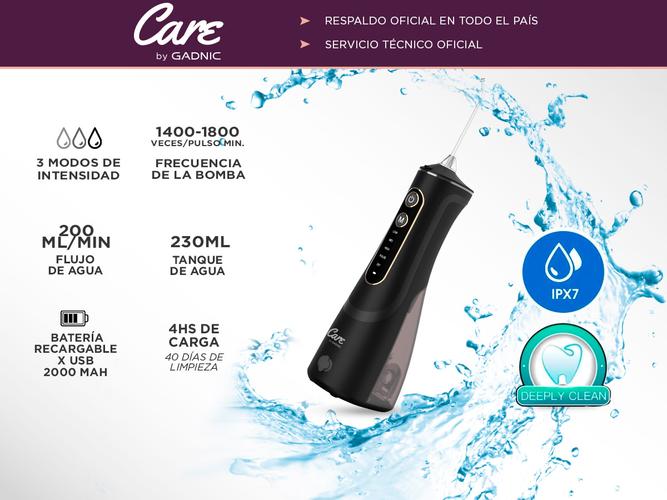 Irrigador Bucal Portátil Gadnic XB7 3 Modos 230ml - 1