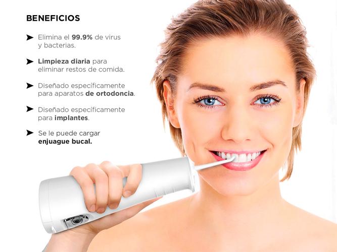 Irrigador Bucal Eléctrico XB8 Gadnic Con 6 Puntas Intercambiables Blanqueador - 3