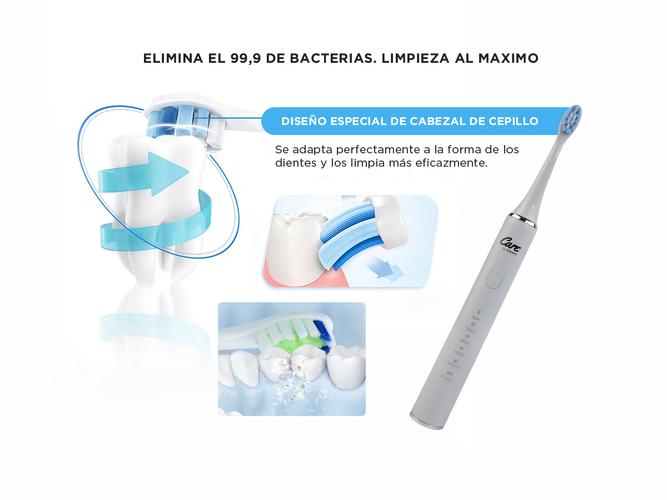 Cepillo Dental Eléctrico Gadnic Flush Recargable  2 Repuestos  - 5