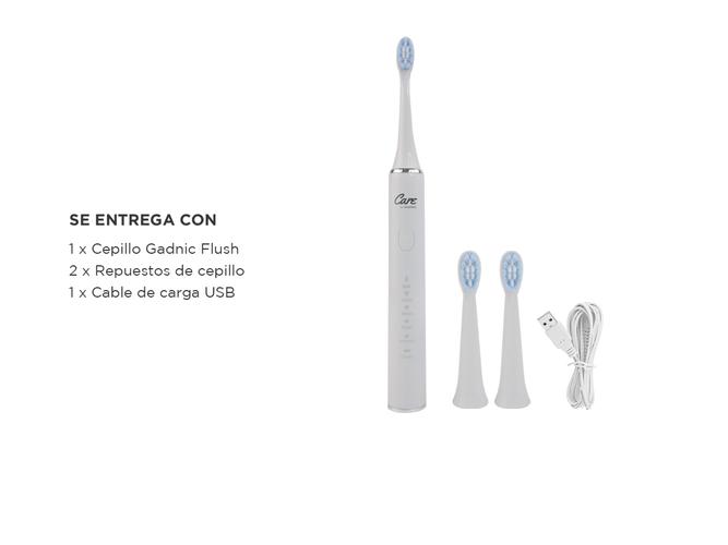 Cepillo Dental Eléctrico Gadnic Flush Recargable  2 Repuestos  - 6