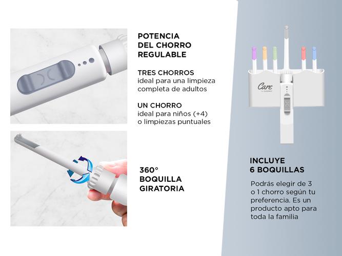 Irrigador Bucal WPM Gadnic Con 6 Boquillas - 3