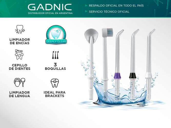Kit Boquillas Originales Gadnic Para Irrigador Bucal Water02B  - 1