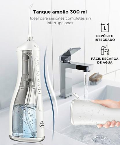 Irrigador Bucal Portátil Care By Gadnic 300ml Recargable 4 Modos de Limpieza 5 Boquillas Intercambiables - 3