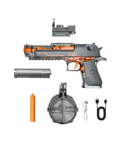 Pistola de Agua Automática Gadnic Luz Led Recargable 10 Metros - 6