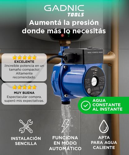 Bomba Presurizadora Gadnic 30L9M Elevadora 9mts 30lt/min 100w Automática o Manual - 1