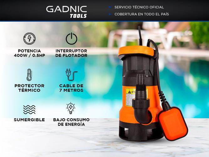 Bomba De Achique Gadnic Dyker02 Alta Potencia 400W - 1