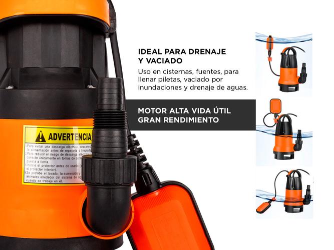 Bomba De Achique Gadnic Dyker02 Alta Potencia 400W - 2