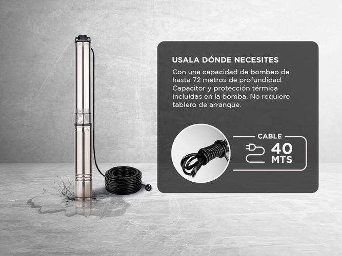 Bomba Sumergible Gadnic Pozo Napa 72 mts  - 3