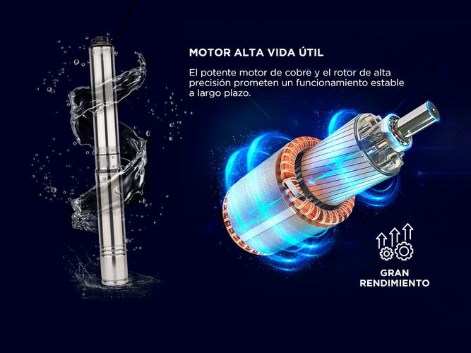 Bomba Sumergible Gadnic Pozo Napa 72 mts  - 4