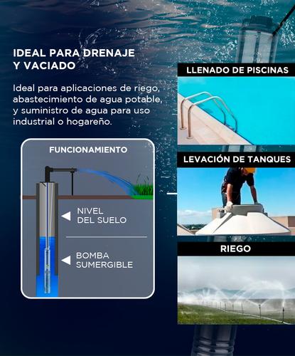 Bomba Sumergible Gadnic Pozo Napa 72 mts  - 2