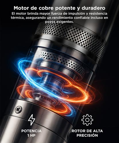 Bomba Sumergible Gadnic Pozo Napa 72 mts  - 3