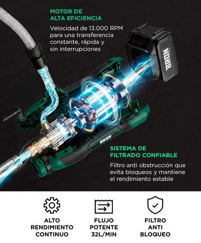 Bomba De Transferencia Vertical Bron by Gadnic 20V Inalámbrica  - 2