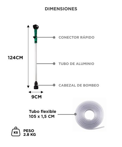 Bomba De Transferencia Vertical Bron by Gadnic 20V Inalámbrica  - 5
