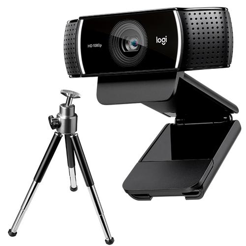 Webcam Logitech C922 Pro Streaming con Trípode 1080p Full HD Doble Micrófono Integrado - 0